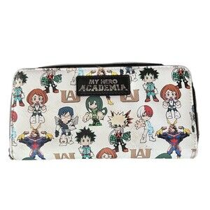 BIOWORLD Funimation My Hero Academia Tech Pocket Wallet White Clutch Card Holder